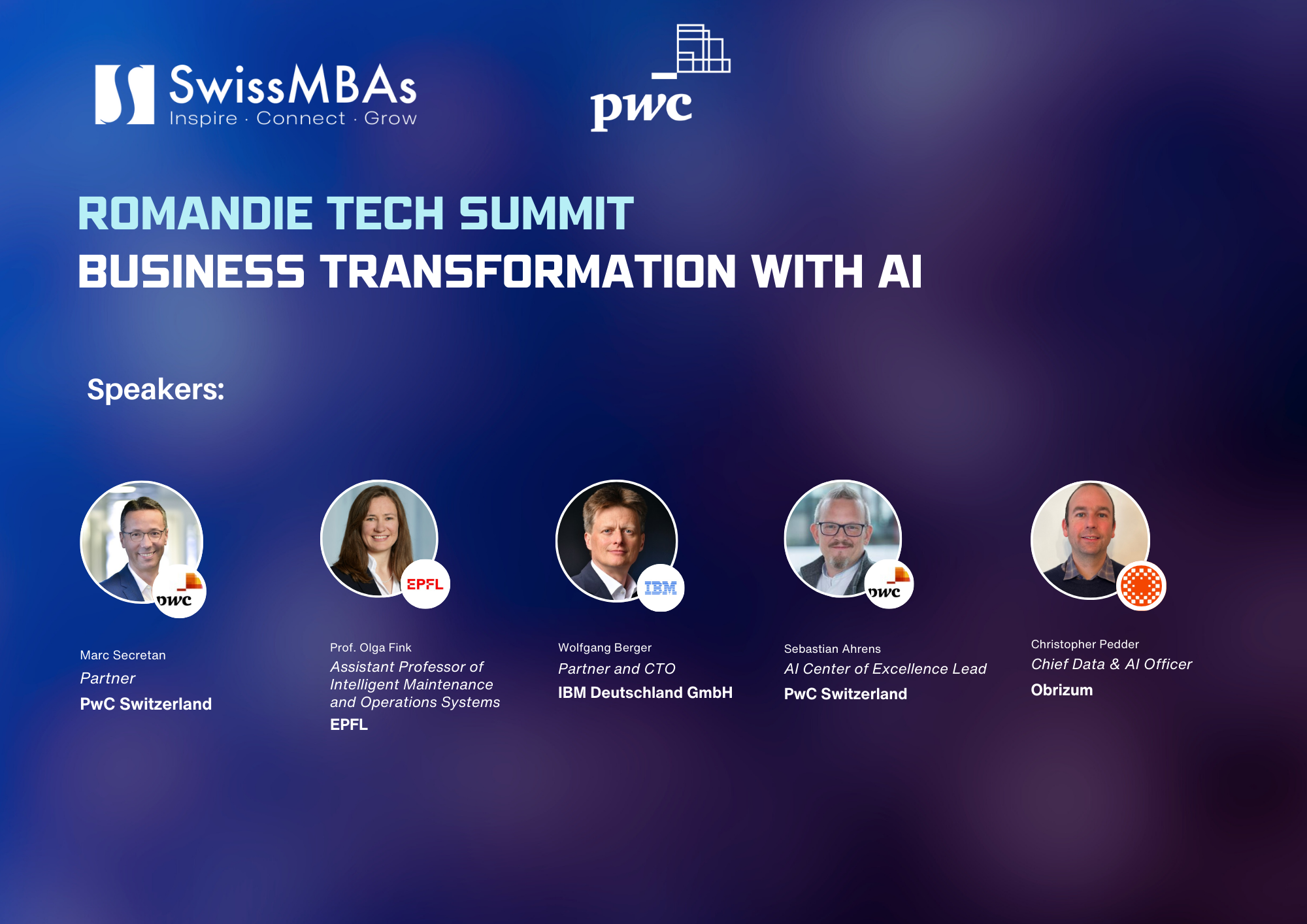 Romandie Tech Summit: Business Transformation with AI