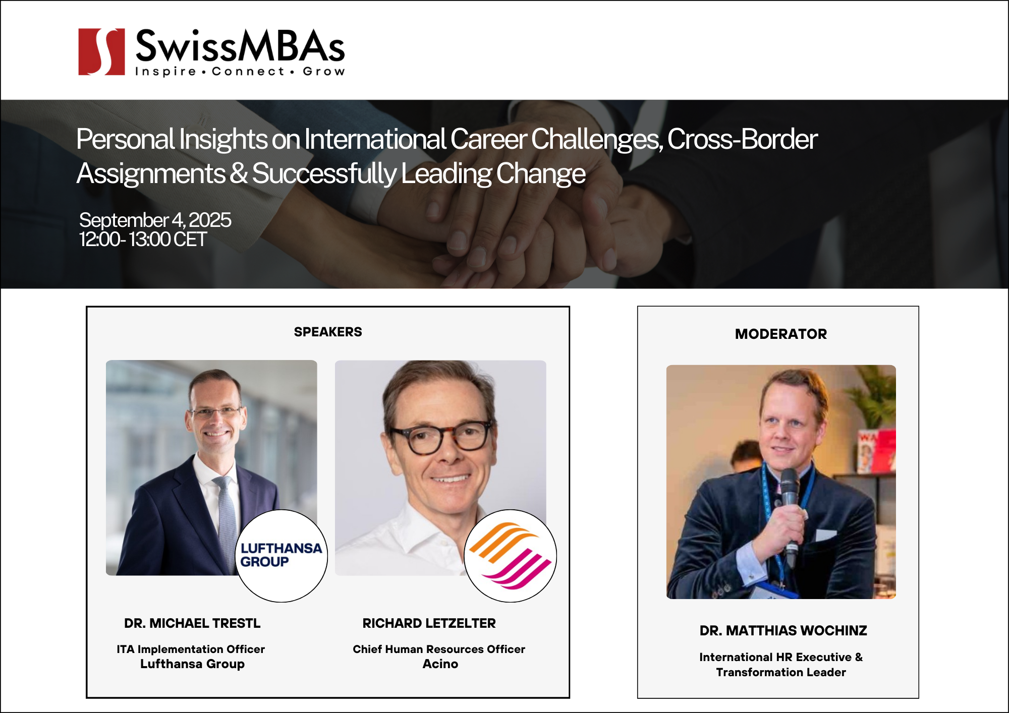 Personal Insights on International Career Challenges, Cross-Border Assignments & Successfully Leading Change