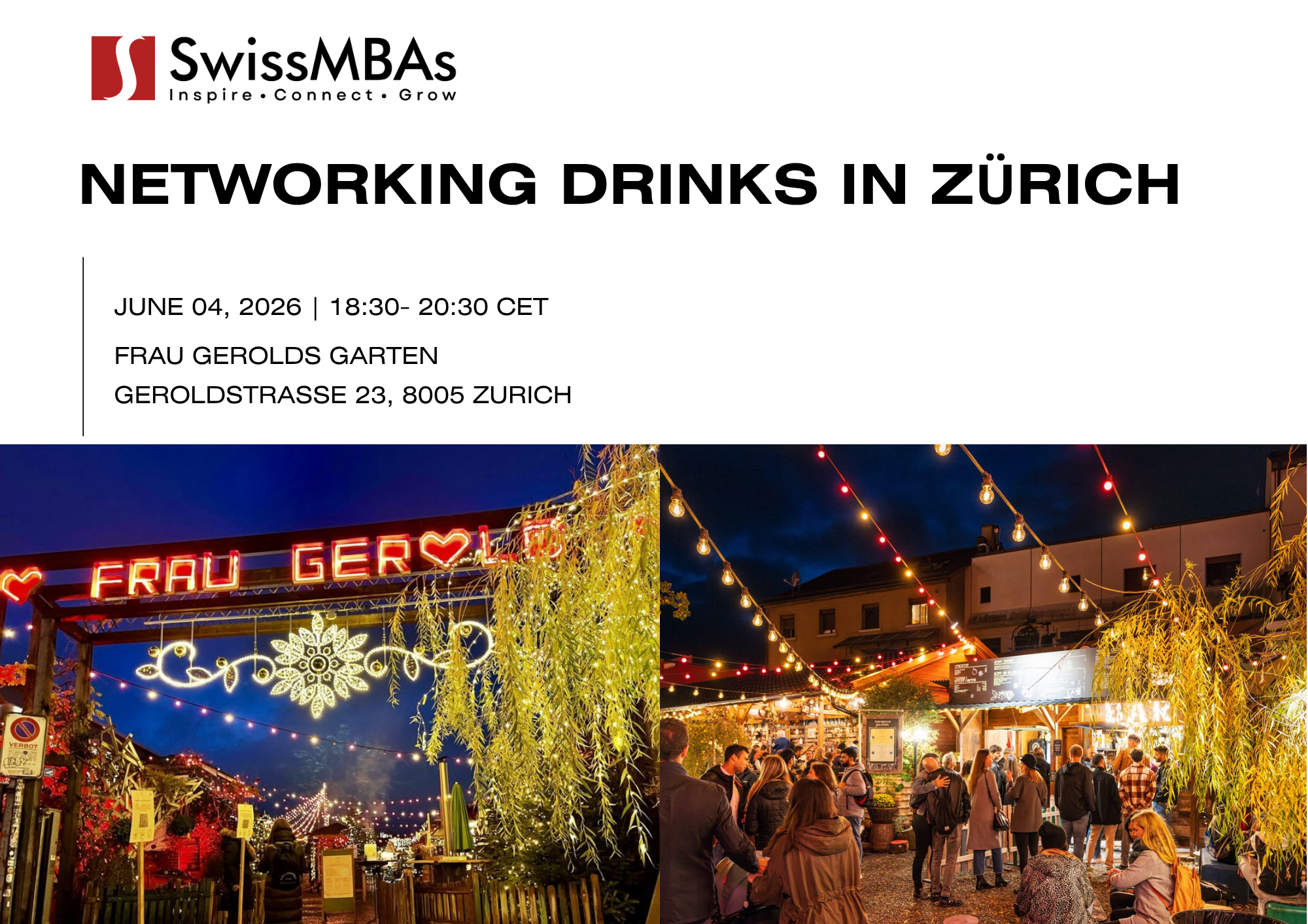 Networking Drinks in Zurich (June 2026)