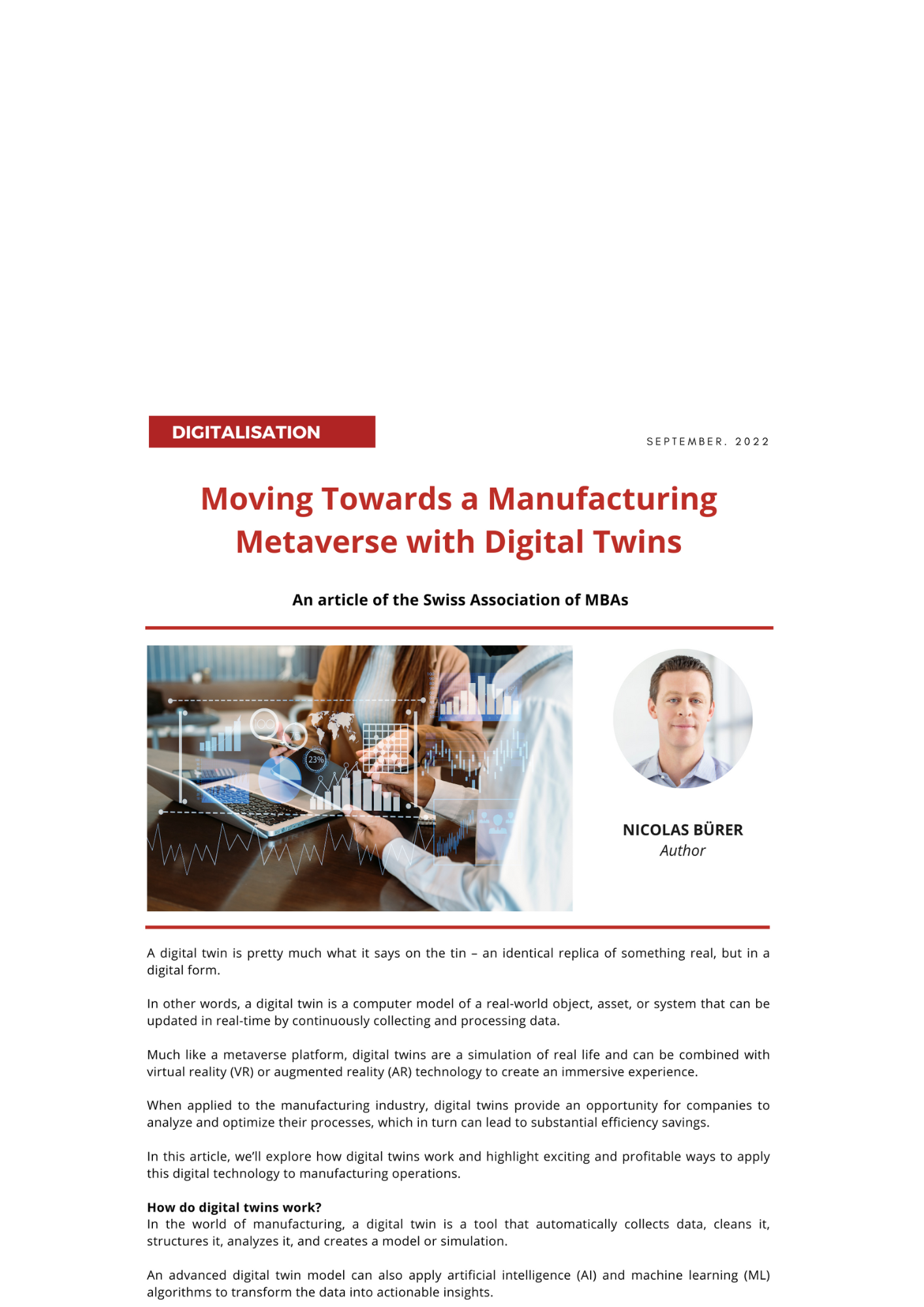 Moving Towards a Manufacturing Metaverse with Digital Twins