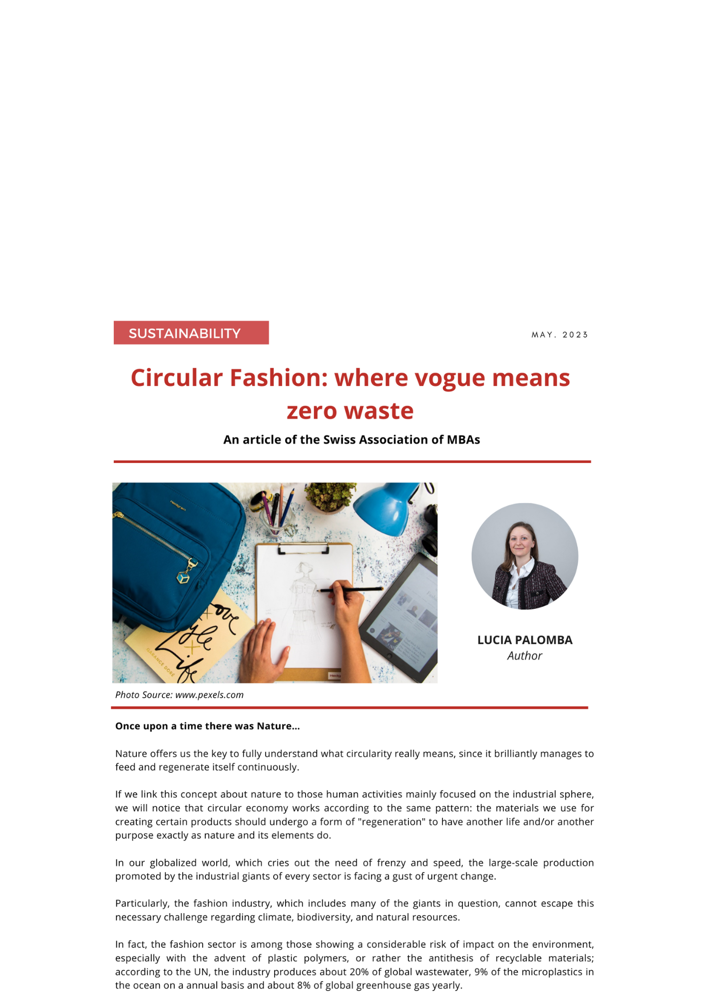Circular Fashion: where vogue means zero waste